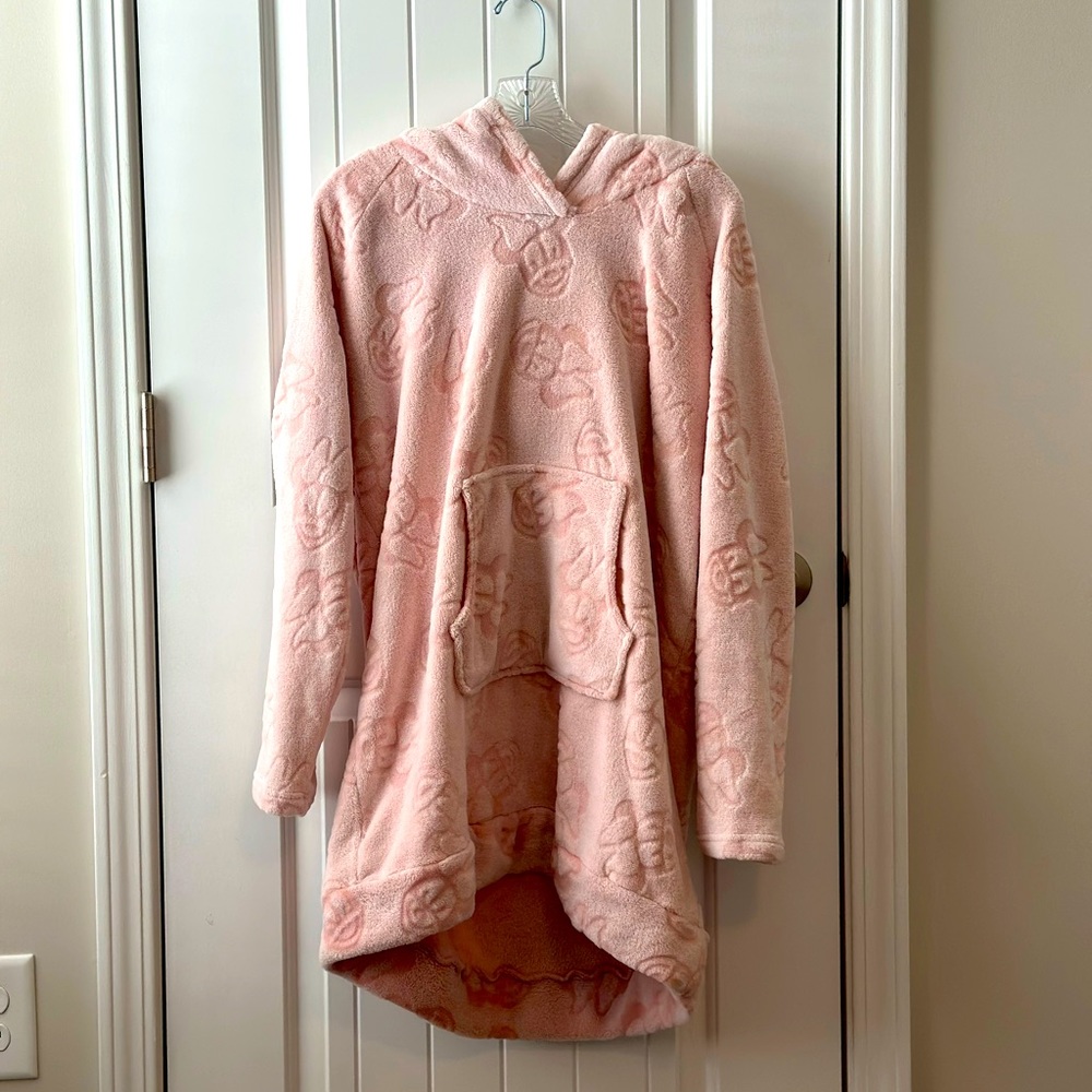 Disney Minnie Mouse Embossed Fleece Pullover Hoodie